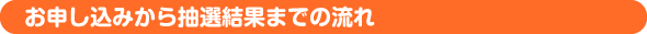 お申し込みから抽選結果までの流れ