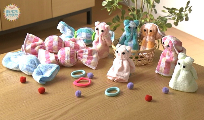 5分でできる 布おもちゃ 1 タオルで作るおもちゃ 子育てに役立つ情報満載 すくコム Nhkエデュケーショナル