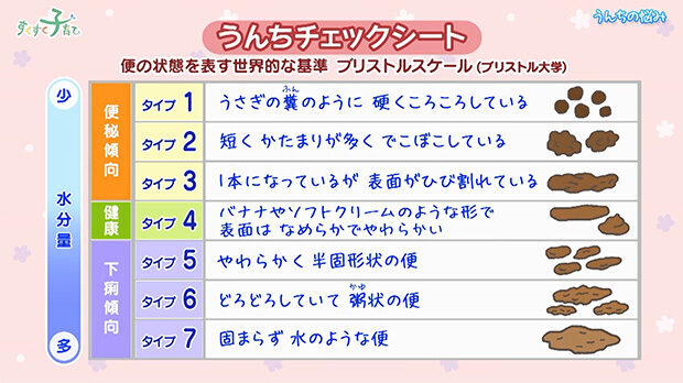 うんちチェックシート