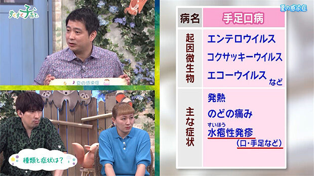 夏の感染症：手足口病