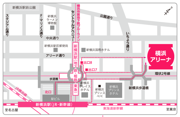 さいたま会場 交通案内図